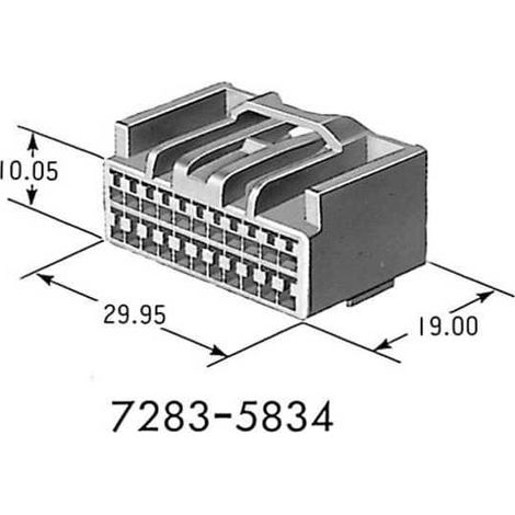 Connecteur series 1.0 male 22 Voies