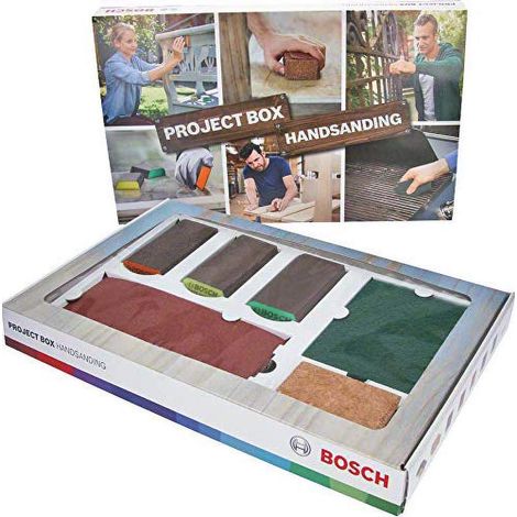 Bosch - Set di 15 scatole per progetti di smerigliatura, per legno, colore e metallo, accessori per lavori di levigatura (1/5)