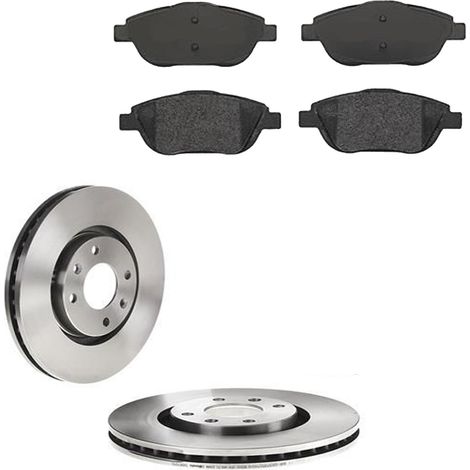 KIT FRENI ANTERIORI compatibile con PEUGEOT 2008 II (UD,US,UY,UK) - DISCHI + PASTIGLIE OEM: P 61 103 / 17338 , 17818 /SOSTITUZIONE DIRETTA/BASSA POLVERE/SILENZIOSO (1/5)