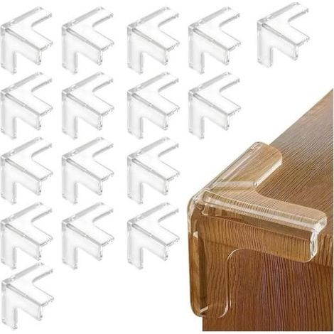 Tischkantenschoner, 16 Stück, weich, stark haftend, transparent, Tischkantenschutz (1/4)