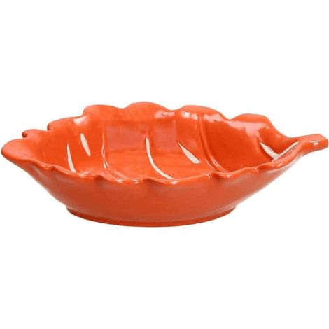 Bol en porcelaine orange Foglia 100 cc