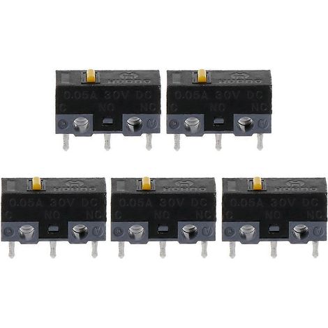 Interrupteur micro 100 % HUANO pour souris, bouton blanc, bleu, rose, jaune à points (1/4)