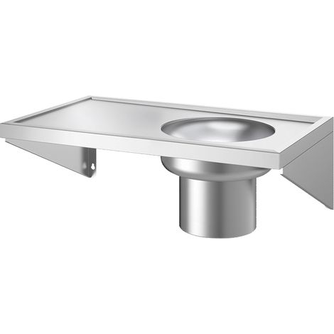 Delabie Gipsbecken wandhängend Edelstahl 1.4301 satiniert