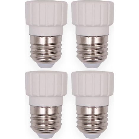 4PCS E27 vers GU10 Convertisseur de Douille Adaptateur de Douille de Base de Lampe pour Ampoules LED [Classe énergétique E] (1/5)