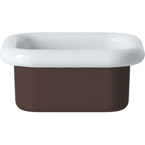 Lavabo retro de cerámica para colocar sobre encimera, 40 cm - True Colors Lite - Cacao