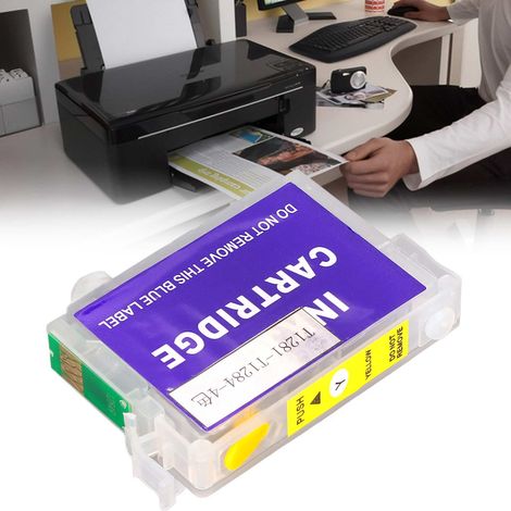 Kompatibel mit EPSON Stylus S22/SX125/SX130/SX230/SX235W/SX420W/SX425W/SX430W/SX435W/SX438W/SX440W/SX445W Stiften und der Office BX305F/BX305FW0 Einzelpatrone (vierfarbig gelb). (1/5)