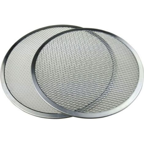 Ohjijinn 2 Grilles de Cuisson à Pizza en Aluminium Perforé - 31cm de Diamètre