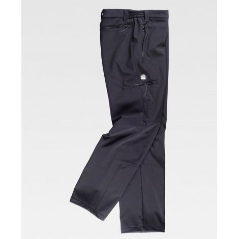 Pantalón Workshell en estilo Slim Fit WORKTEAM S9830 3XL Negro