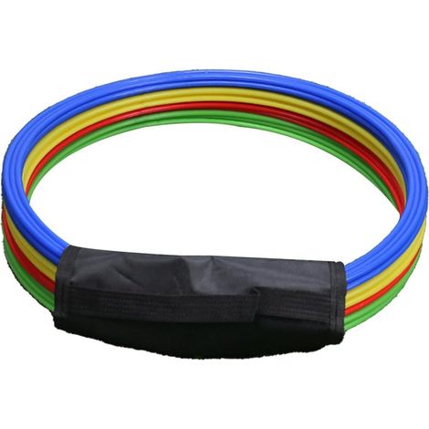 12 Pack Multipurpose Agility Rings PP Training Circles with Carry Handle Improve Speed, Coordination and Leg Play for Football and Sports Training (1/5)