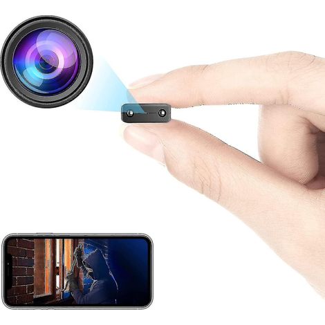 Mini caméra de sécurité IP Wi-Fi, caméra sans fil USB, caméra portable avec télécommande, caméra de sécurité Wi-Fi HD 1080p avec vision nocturne, détection de mouvement et accès au cloud