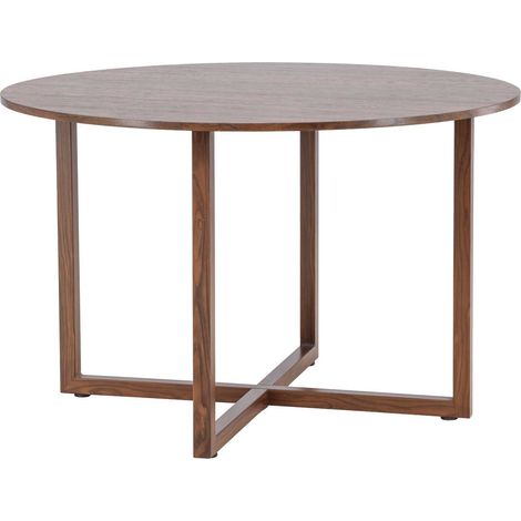 Durango table de salle à manger Ø120 cm noyer décor. (1/4)