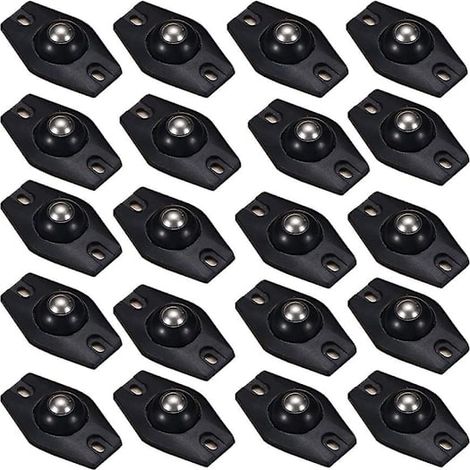20 mini roulettes pivotantes pour meubles, roulettes auto-adhésives, roues universelles 360° (1/5)