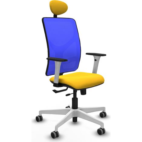Chaise de bureau piqueras y crespo Motilla blanc soutien lombaire ajustable (1/2)