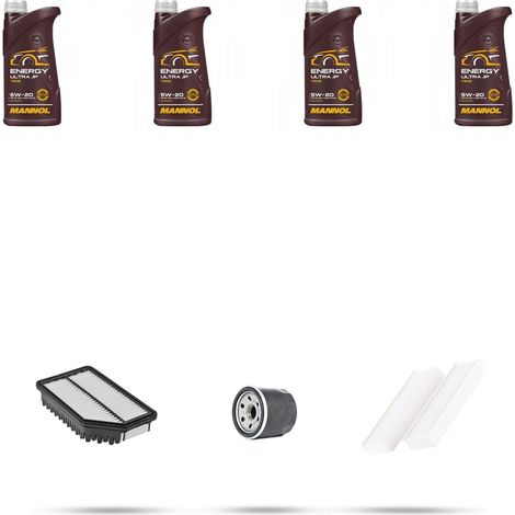 Kit tagliando 3 FILTRI e 4L OLIO compatibile con Hyundai i20 1.6 93KW dal 2009 (1/4)