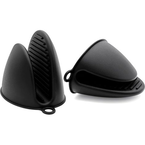 1 Paire Maniques Cuisine Silicone résistant à la Chaleur Gant Cuisine Anti Chaleur pour friteuse à air Chaud, Micro-Ondes et Mini Four manique Anti Chaleur Gants antidérapants pour air Fryer (1/5)