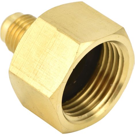 Adaptador/convertidor de refrigerante para aire acondicionado W21 a 1/4 SAE para R32 y R134A (1/5)
