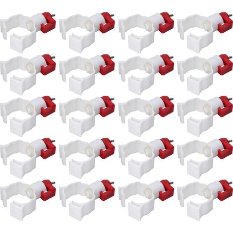 20 tétines multifonctions pour abreuver les poules, les canards et les oiseaux (1/5)