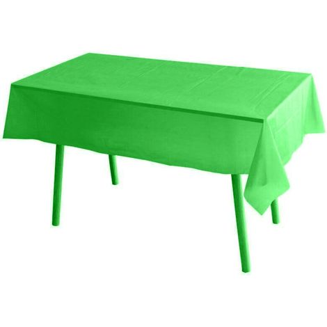 Tovaglia plastificata monouso rettangolare 137x274 cm tovaglie in plastica allestimento tavoli feste verde scuro