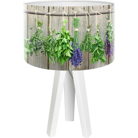 Lampe de chevet bothanica foto-103 - Blanc, multicolore