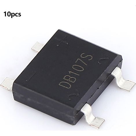 Pont redresseur carré DB107S 1A 1000V, lot multiple, tension et courant maximum (10 pièces) (1/5)