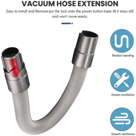 Verlängerungsschlauch und Auslöserverriegelung für Dyson – Flexibler Schlauch und Schalterhalter für Dyson V15, V11, V10, V8 Edition 0709