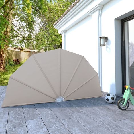 Auvent latéral pliable de caravane - Auvent de jardin Soleil imperméable Crème 160 cm BV588888 - BonneVie (1/5)