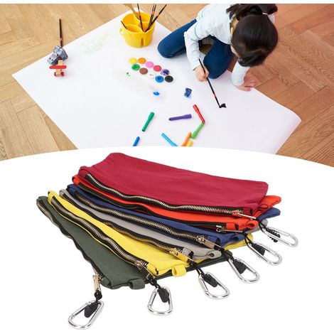 Multifunktionale Werkzeugtasche aus dickem Canvas mit Metallreißverschluss (6er-Set). (1/5)