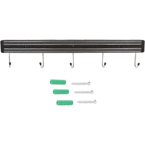 Barre magnétique murale multifonction pour couteaux, organiseur d'ustensiles de cuisine, support de rangement à aimant puissant (1/5)