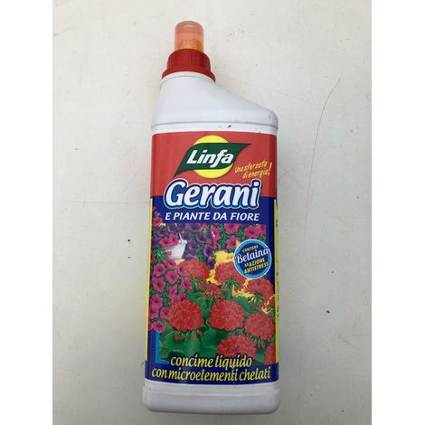CONCIME LIQUIDO PER GERANI E PIANTE DA FIORE 1 LITRO