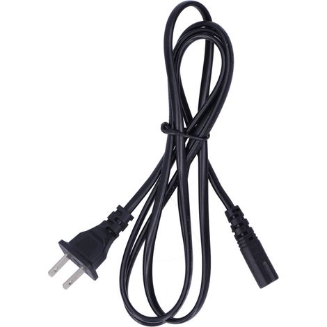 Câble d'alimentation 2 x 0,824 mm² de 1,5 m, 250 V, pour appareils électroménagers, lampe de bureau, écran LCD audio. Accessoire de câble d'alimentation pour lampe de bureau. (1/5)