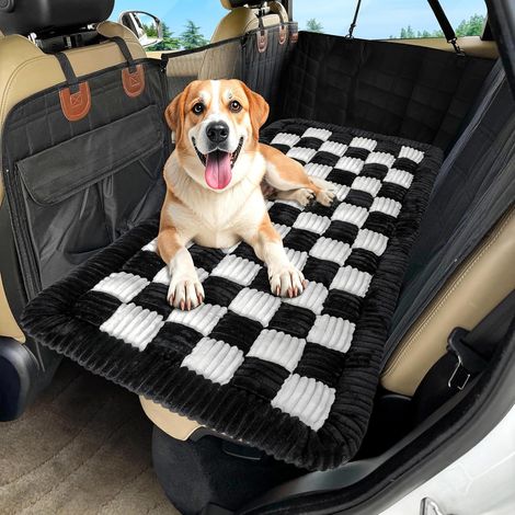 Housses de siège auto pour chiens, matelas de voyage antidérapant pour chien, tapis d'extension pour siège arrière, couverture pour animaux (1/2)