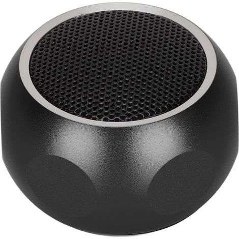 Mini enceinte Bluetooth portable, petite enceinte sans fil mignonne avec cordon pour la douche, le vélo, la voiture et les voyages (noir)