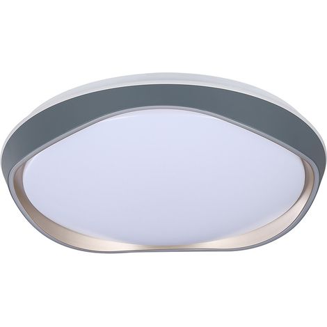 Plafoniera LED 72W 6480lm 3000-6000K 40cm Grigio Dimmerabile Serie Kamuk