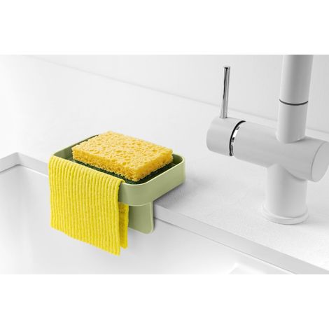 Porte-brosse à dents Battigia L-Forest avec ventouses - Support éponge en tissu sec sur surfaces lisses - Fabriqué en Italie (1/5)