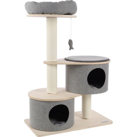 Arbre a chat avec niches et panier (1/5)