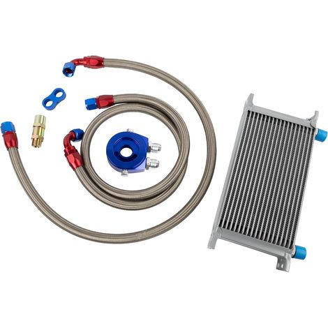 Refroidisseur d'huile 19 rangs AN10 Kit de connexion Refroidissement supplémentaire externe Refroidisseur d'huile universel Refroidisseur d'eau Refroidisseur d'huile de moteur (1/5)
