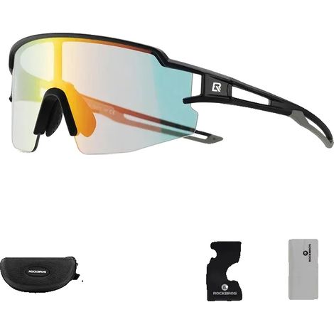 Gafas de ciclismo, lentes fotocromáticas, protección polarizada, fotocromáticas 10179BK (1/2)
