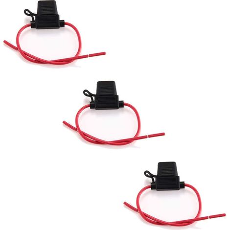 Lot de 3 Porte-fusibles, Étanche, Compatible Fusible Lame ACU, Pour Voiture Aérienne