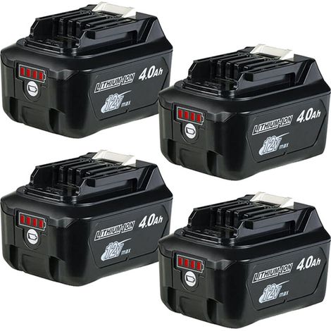 Batterie 4X 12V pour Makita 4,AH 10.8V BL1021B BL1041B BL1021B BL1020B CXT DC10WD (1/5)