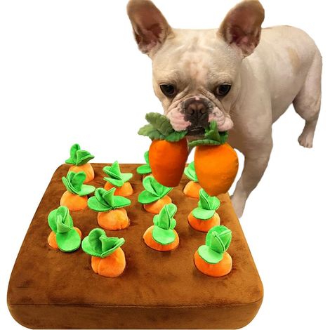 Jouet de Fouille pour Chien Tapis de Flair Carottes en Peluche Stimulateur Mental et Anti-Stress pour Animaux (1/5)