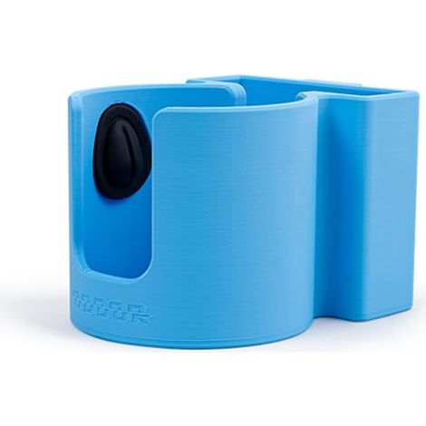 Support de Tasse d'eau Multifonctionnel en PLA, Compatible avec Simulateur de Vol de Course, Profil en Aluminium Bleu. (1/5)