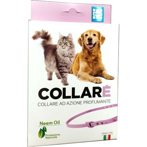Collaré Protezione Naturale Neem Colore Rosa Fragranza Aromatica