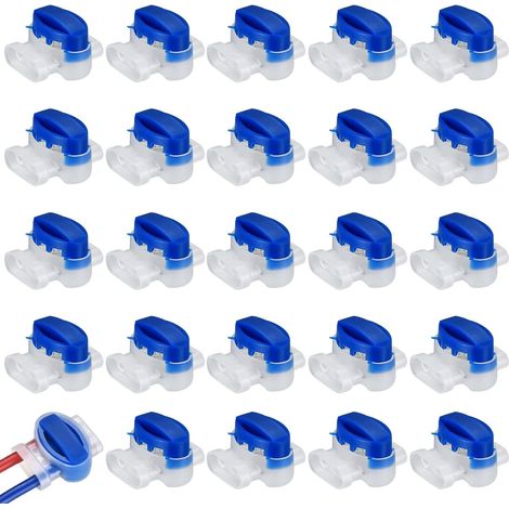 25 Pieces Cable Connectors for Robot Lawn Mower, Resin Filled Cable Connectors, Gel Filled Connectors for Outdoor Garden Automower Robot Lawn Mower (1/5)