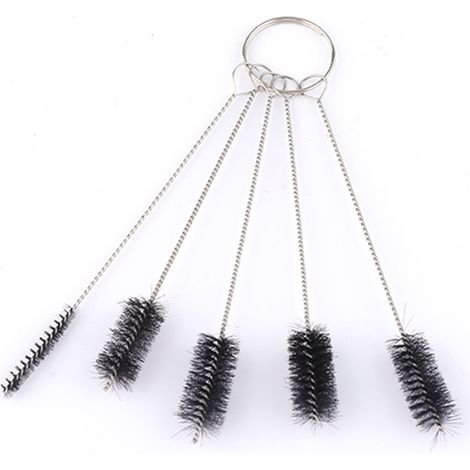 Brush Nettoyage Airbrush - Ensemble 5 Pièces en Acier Inoxydable et Nylon - Pour Embouts Pulvérisateurs Peinture et Matériel Tatouage - Kit de Nettoyage Précision (1/5)