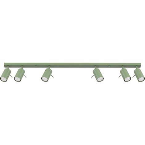 Plafones RING salvia acero 6xGU10 118cm Sollux (1/2)
