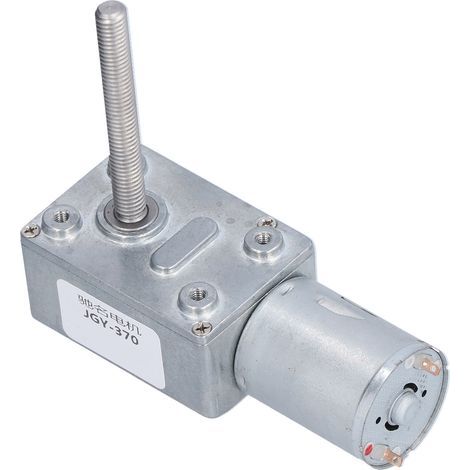 Moteur à engrenages à vis sans fin JGY-370 CC 24 V, réducteur de turbine autobloquant à torsion élevée pour maquettes à monter soi-même, 6 tr/min