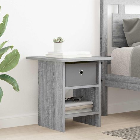 vidaXL Table de chevet Gris Sonoma 41 x 40 x 45 cm Bois d'ingénierie (1/5)