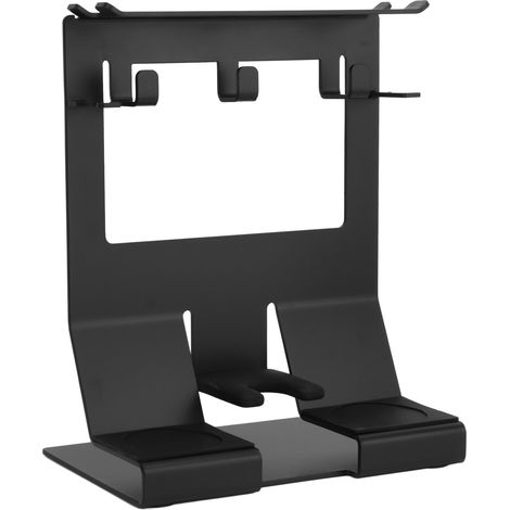 Kaffeezubehörhalter, Kaffeetemperierstation, Hammeraufhänger, Aufbewahrungsregal für Zuhause, Restaurant, Café, Büro, Schwarz, für 58-mm-Kaffeegriffe (1/5)