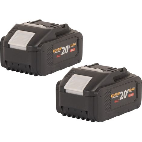Procraft 2x 20/8 batteria 20 V 8,0 Ah / 8000 mAh Li-ion con indicatore di carica