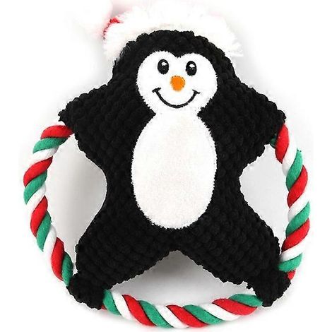 Jouets à mâcher en peluche pour chiens, motif pingouin, avec couineur, pour chiens de petite et grande taille. (1/5)